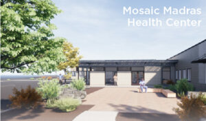 Architectural drawing of Mosaic Madras Health Center